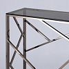 Консольный стол Stool Group Арт Деко 115x30 ECST-015-BG-SK (стекло Smoke/сталь темный хром)