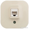 Розетка компьютерная Legrand Quteo 782254 (слоновая кость)