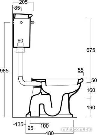 Унитаз Simas Lante [LA02]