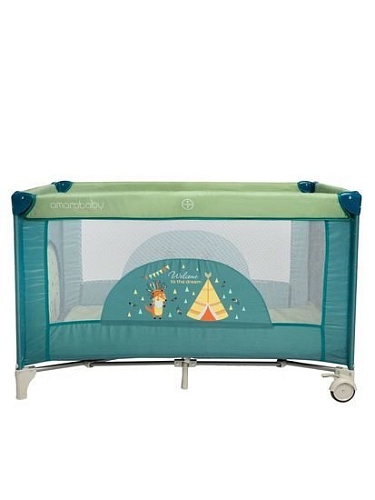 Манеж-кровать Amarobaby Multiform Dream Fox (оливковый)