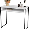 Консольный стол Soma СПМ-4-METAL (белый/черный)