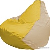 Кресло-мешок Flagman Груша Макси Г2.1-255 (жёлтый/светло-бежевый)