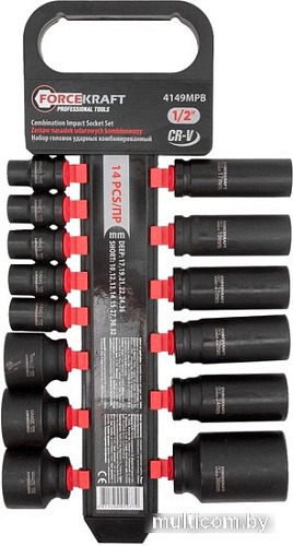 Набор головок слесарных ForceKraft FK-4149MPB