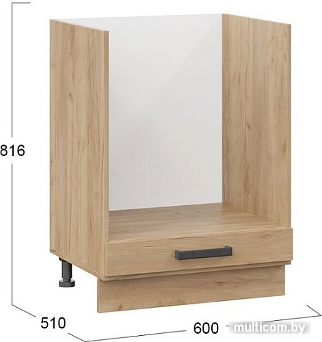 Шкаф напольный Трия Детройт 1Н6Б (дуб крафт золотой)