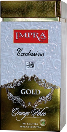 Черный чай Impra Gold Orange Peko в банке 200г