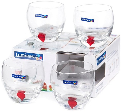 Набор бокалов для вина Luminarc Drip red E5171