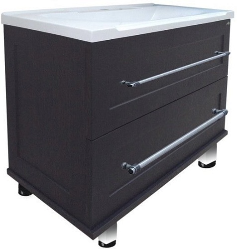 Misty Тумба с умывальником Марта 80 (напольная, венге)