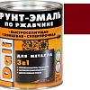 Грунт-эмаль Dali По ржавчине 3 в 1, 2 л (красный, RAL 3001)