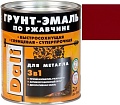 Грунт-эмаль Dali По ржавчине 3 в 1, 2 л (красный, RAL 3001)