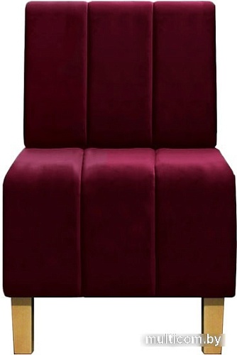 Интерьерное кресло Brioli Руди Полоса (велюр, B48 вишневый)