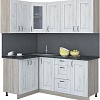 Угловая кухня Интерлиния Мила Хольц 12x18 (дуб белый)