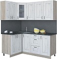 Угловая кухня Интерлиния Мила Хольц 12x18 (дуб белый)