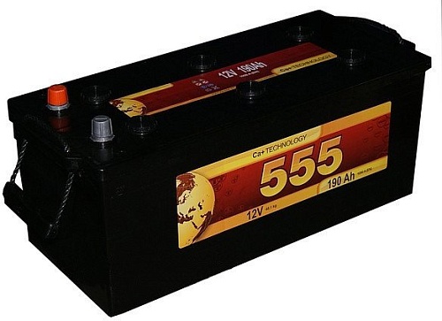 Автомобильный аккумулятор 555 6СТ-100-А3 R (100 А/ч)