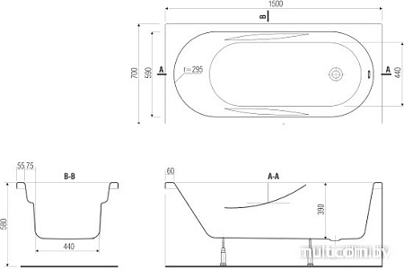 Ванна Cersanit Mito Red 170x70
