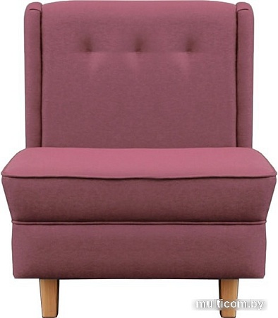 Интерьерное кресло Brioli Диди (рогожка, J10 сиреневый/светлые ножки)