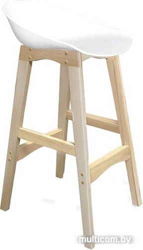 Стул Sheffilton SHT-ST19/S65 (белый/прозрачный лак)