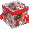 Упаковка подарков Серпантин Зимний вечер 15x15x15 см 214-036