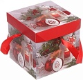 Упаковка подарков Серпантин Зимний вечер 15x15x15 см 214-036