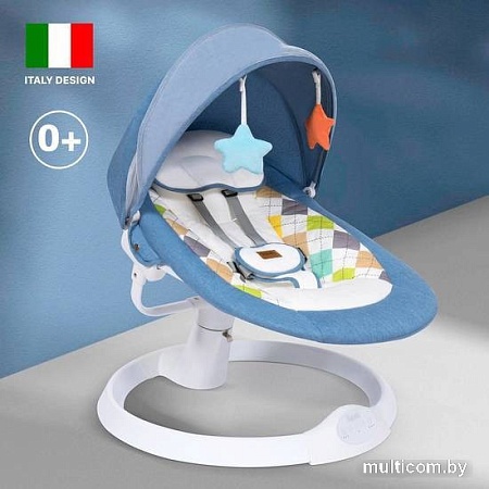 Шезлонг Nuovita Attento А1 (голубой/белый)