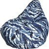 Кресло-мешок Flagman Груша Мега Г2.7-20 (грета, синий камуфляж)