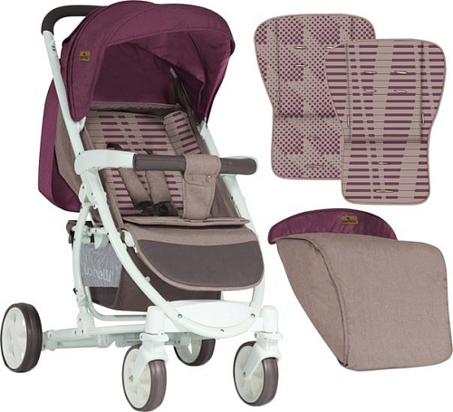 Коляска прогулочная «книга» Lorelli S300 2018 Beige&Red