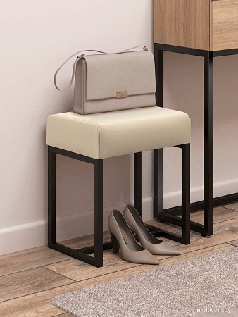 Пуфик Mio Tesoro Юнта (экокожа/кремовый)