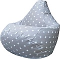 Кресло-мешок Flagman Груша Мега Г3.7-49 Звезды (серый)
