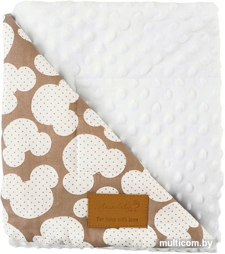 Плед Amarobaby Растем вместе. Мышонок 85x95 (коричневый)