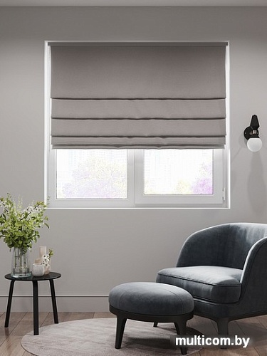 Римская штора СуперТекСтиль Лайт 57x160 (светло-серый)