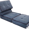 Кресло-кровать Лама-мебель Раскладное Марио (Bahama Denim/Bahama Grey)