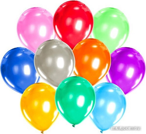 Набор воздушных шаров Золотая сказка 105002 (50 шт, 10 цв)