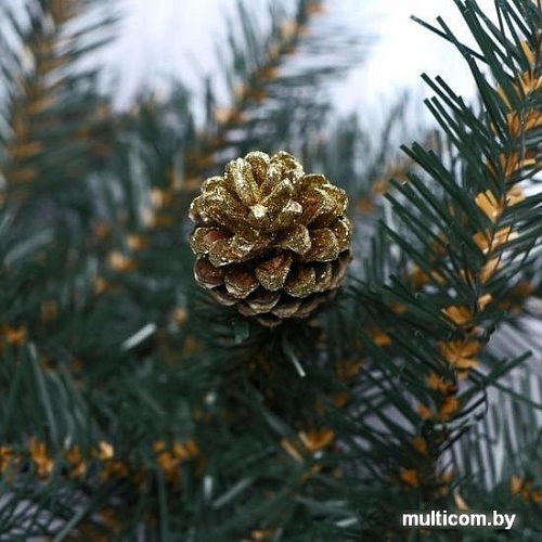 Гирлянда Зимнее волшебство Зимняя сказка с золотыми шишками 270/32 см