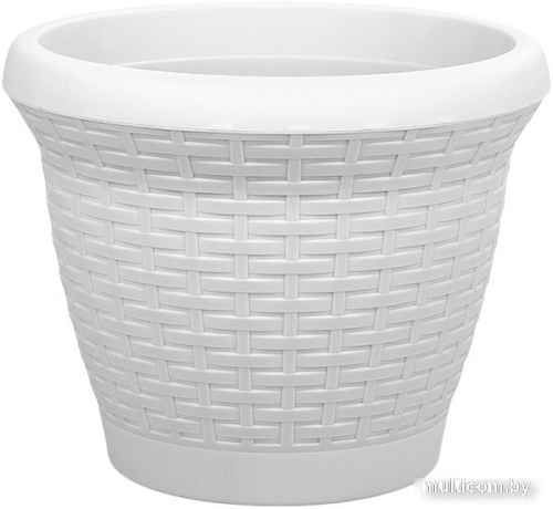 Кашпо Serinova Rattan №3 20-HS0301204-200100 (белый)