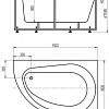 Ванна Aquatek Вирго 150x100 (правая, с экраном)