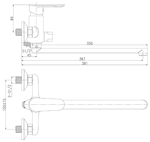 Однорычажный смеситель Rossinka Silvermix Rossinka Silvermix RS32-32