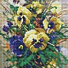 Алмазная мозаика Белоснежка Букет с анютками 425-ST-PS