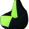 Кресло-мешок Mio Tesoro Груша Kombo XXL GF-130x85-CHN (черный/неон)