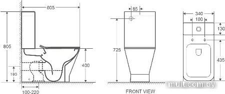 Унитаз WeltWasser Rotbach 001 MT-BL (черный матовый)