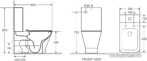 Унитаз WeltWasser Rotbach 001 MT-BL (черный матовый)