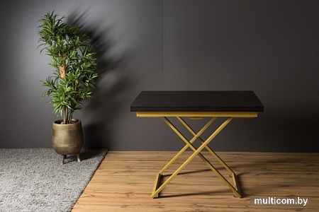 Стол-трансформер Levmar Compact D23/S90 (венге/золото)