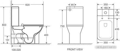 Унитаз WeltWasser Zinnbach 001 GL-WT