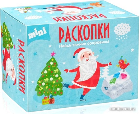 Набор для опытов Раскопки Новогодние сюрпризы Мини DIG-21
