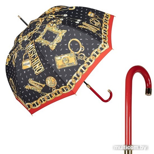 Зонт Moschino 8410-63autoa Bear charms Black