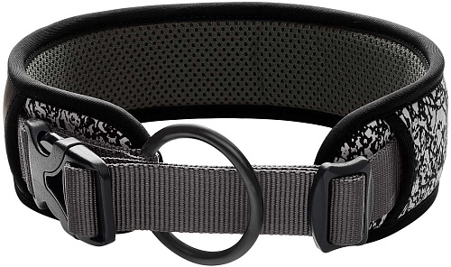 Ошейник Hunter Collar Divo Reflect 68966 (45-55/L черный/серый)