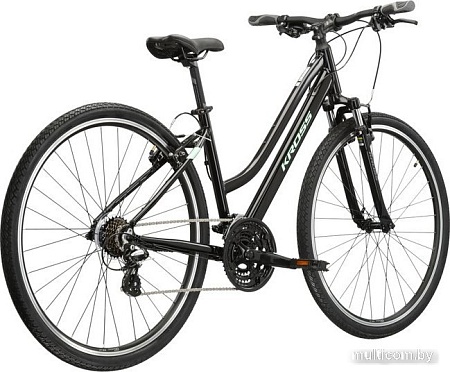Велосипед Kross Evado 2.0 DM/17" 2024 (черный/мятный глянцевый)