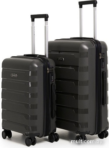 Чемодан-спиннер Pride PP-9602 (S, серый)