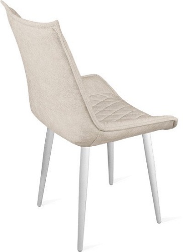 Стул Трия Фэнди К1С (белый матовый/микровелюр Duna Brilliant)