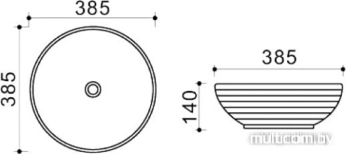Умывальник Melana MLN-T4003-B1+B6