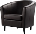 Интерьерное кресло Ikea Тульста (глосе/бумстад темно-коричневый) 804.489.06