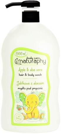 Naturaphy Гель для душа Яблоко и Алоэ Вера с дозатором 1 л